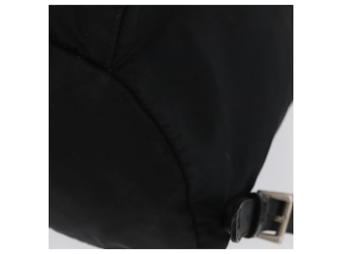 Zaino PRADA in nylon nero argento Auth BA11574 - vista 17