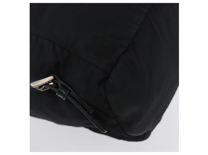 Zaino PRADA in nylon nero argento Auth BA11574 - vista 18