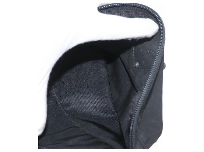 Zaino PRADA in nylon nero argento Auth BA11574 - vista 26