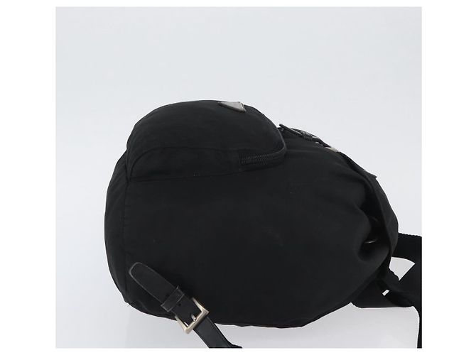 Zaino PRADA in nylon nero argento Auth BA11574 - vista 3