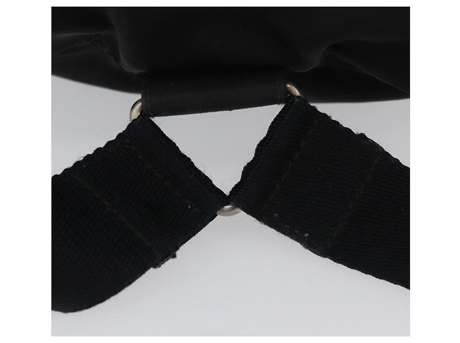Zaino PRADA in nylon nero argento Auth BA11574 - vista 7