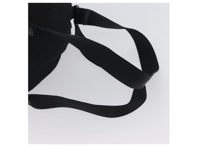 Zaino PRADA in nylon nero argento Auth BA11574 - vista 8