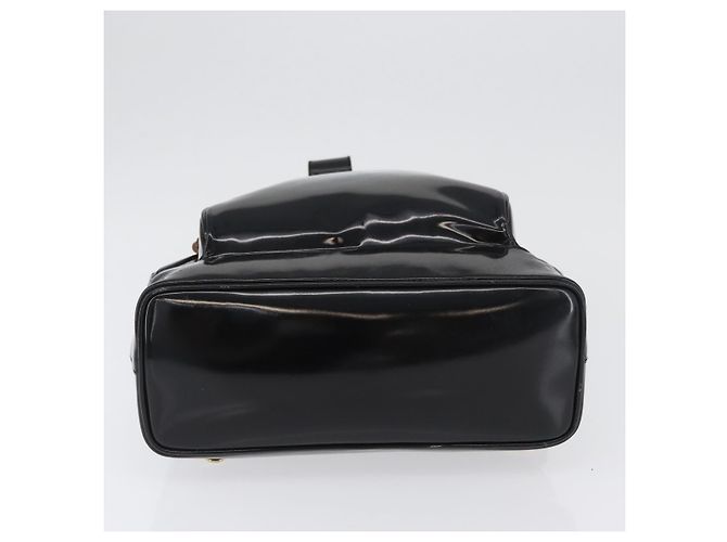 Borsa a corpo Bamboo GUCCI Pelle lucida Nera Oro 003 2113 0027 Auth ep13733 Nero D'oro - vista 5
