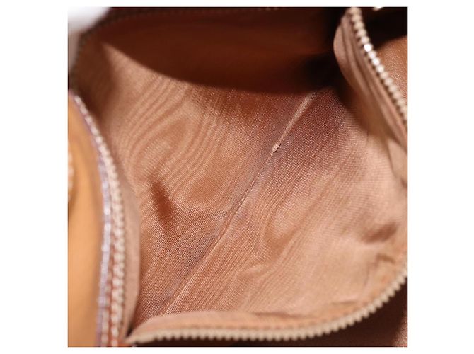 Céline Borsa a mano in tela Macadam CELINE in pelle PVC 2 in 1 marrone oro Auth LNZ630 - vista 23