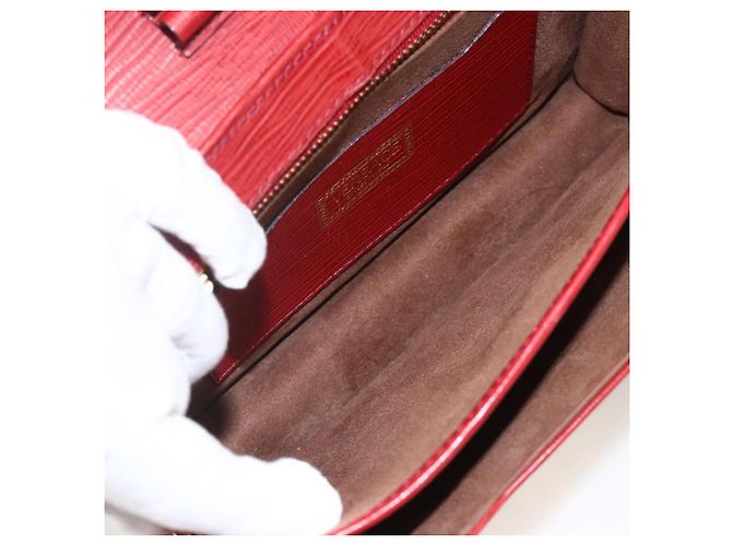 CLUTCH VERSACE Sunburst in Pelle Rossa Oro Auth am11180A Rosso D'oro - vista 11