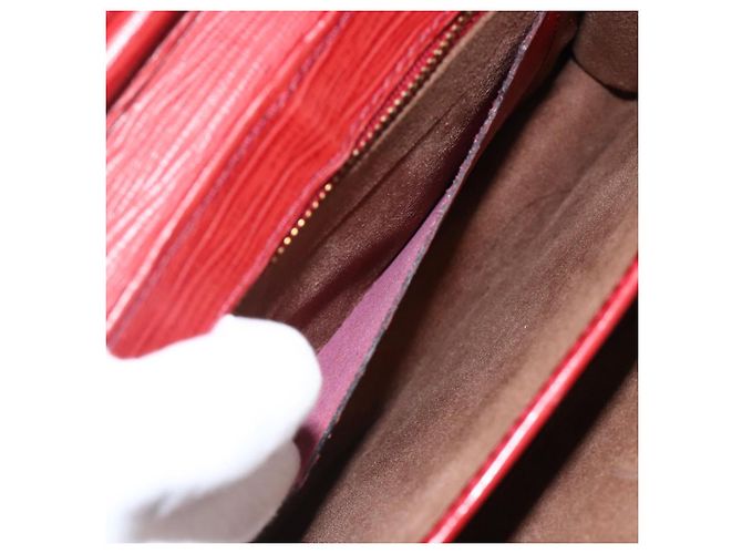 CLUTCH VERSACE Sunburst in Pelle Rossa Oro Auth am11180A Rosso D'oro - vista 12