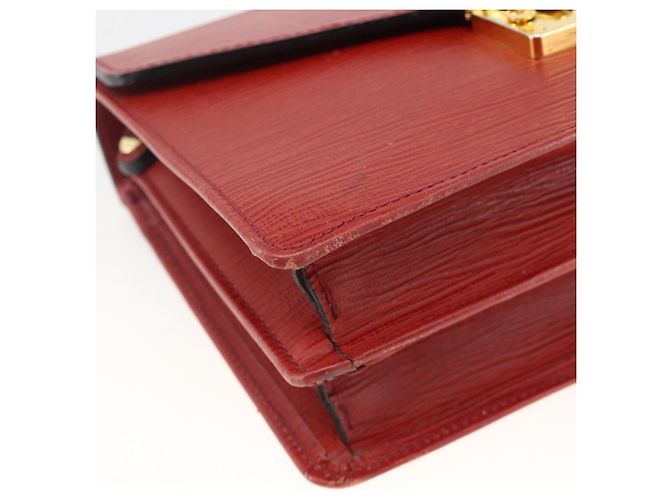 CLUTCH VERSACE Sunburst in Pelle Rossa Oro Auth am11180A Rosso D'oro - vista 14