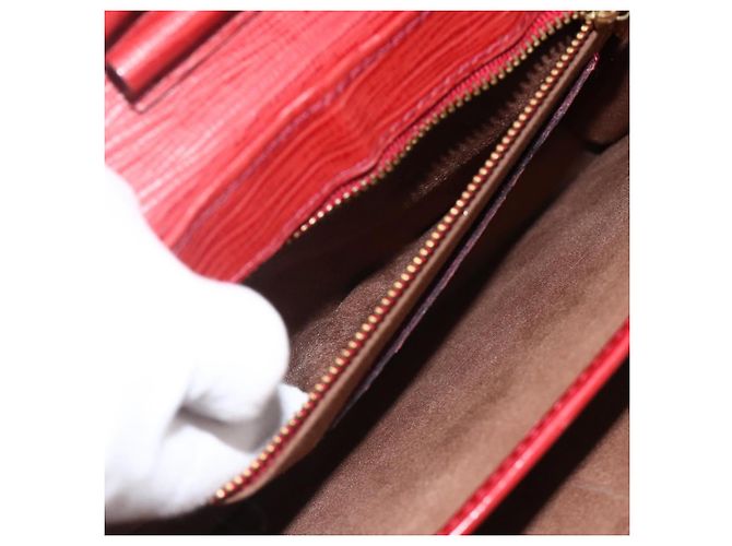 CLUTCH VERSACE Sunburst in Pelle Rossa Oro Auth am11180A Rosso D'oro - vista 22