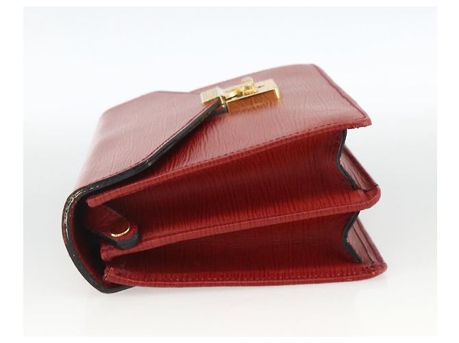 CLUTCH VERSACE Sunburst in Pelle Rossa Oro Auth am11180A Rosso D'oro - vista 3