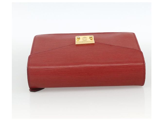CLUTCH VERSACE Sunburst in Pelle Rossa Oro Auth am11180A Rosso D'oro - vista 5