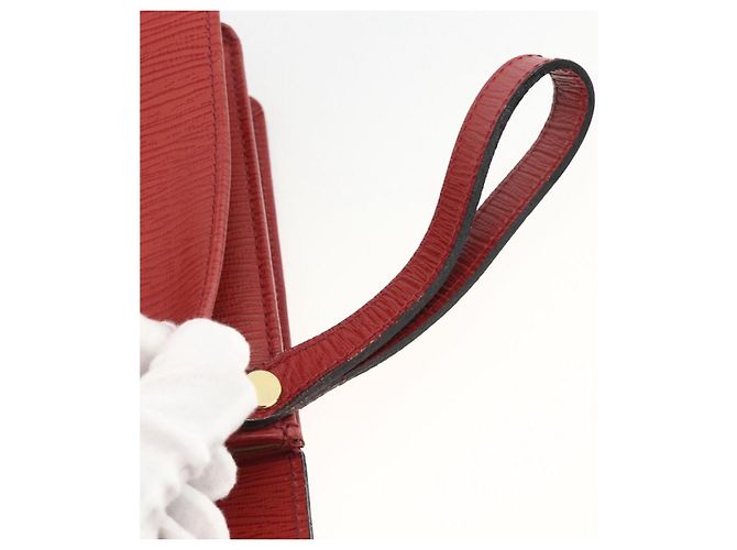 CLUTCH VERSACE Sunburst in Pelle Rossa Oro Auth am11180A Rosso D'oro - vista 8