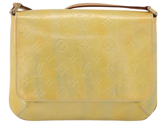 LOUIS VUITTON Borsa Thompson Street Monogram Vernis Grigia M91008 LV Auth gh1867 Grigio - vista 13