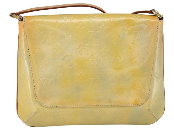 LOUIS VUITTON Borsa Thompson Street Monogram Vernis Grigia M91008 LV Auth gh1867 Grigio - vista 2