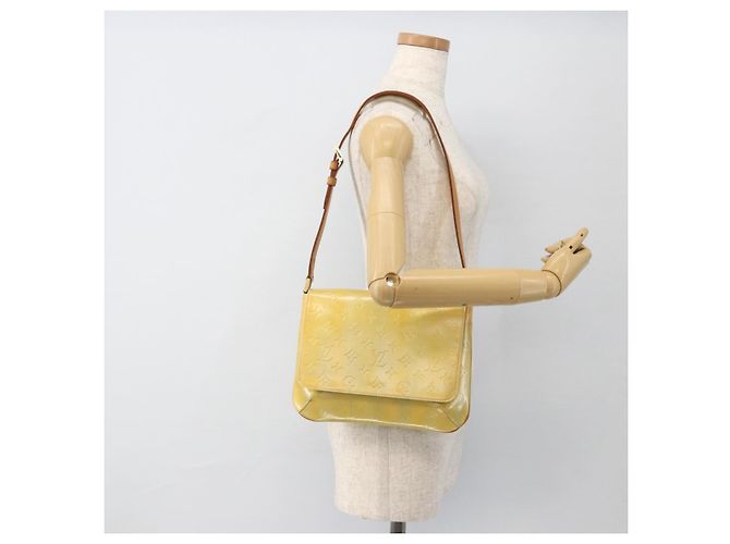 LOUIS VUITTON Borsa Thompson Street Monogram Vernis Grigia M91008 LV Auth gh1867 Grigio - vista 21