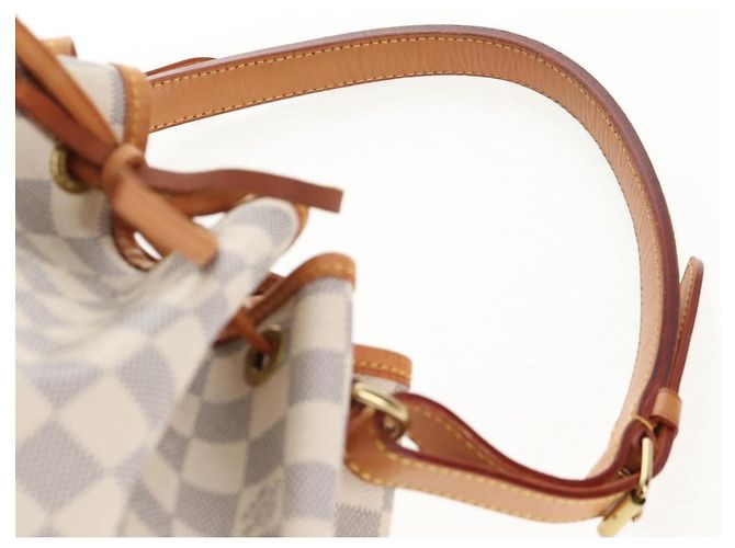 LOUIS VUITTON Borsa a Spalla Noe Damier Azur N42222 LV Auth 137147V - vista 14
