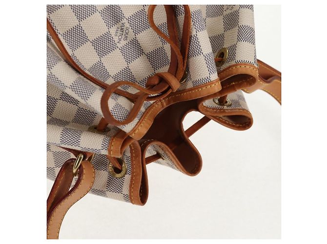 LOUIS VUITTON Borsa a Spalla Noe Damier Azur N42222 LV Auth 137147V - vista 6