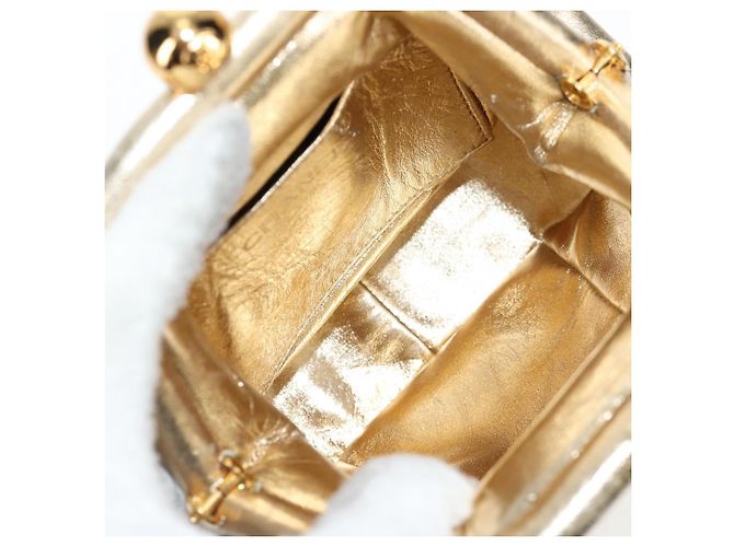Borsa a Spalla in Pelle CHANEL con Catena Dorata CC Auth 139977SAV D'oro - vista 10