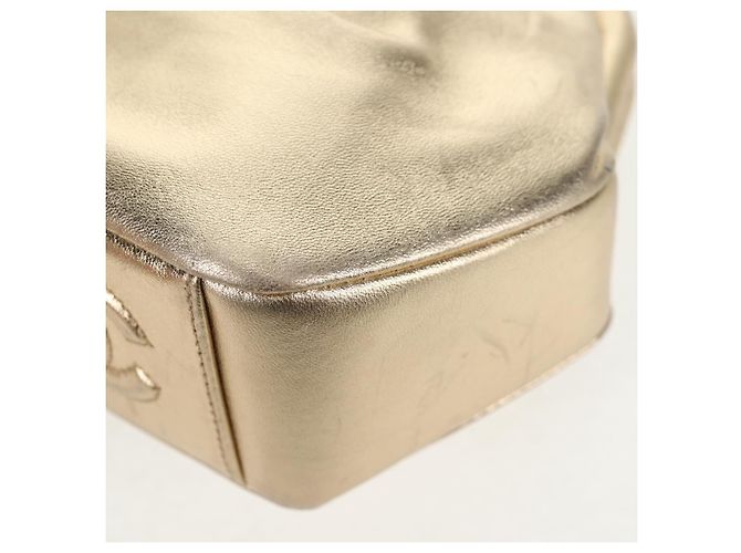 Borsa a Spalla in Pelle CHANEL con Catena Dorata CC Auth 139977SAV D'oro - vista 15