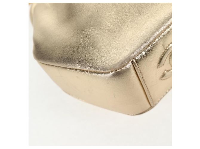 Borsa a Spalla in Pelle CHANEL con Catena Dorata CC Auth 139977SAV D'oro - vista 16