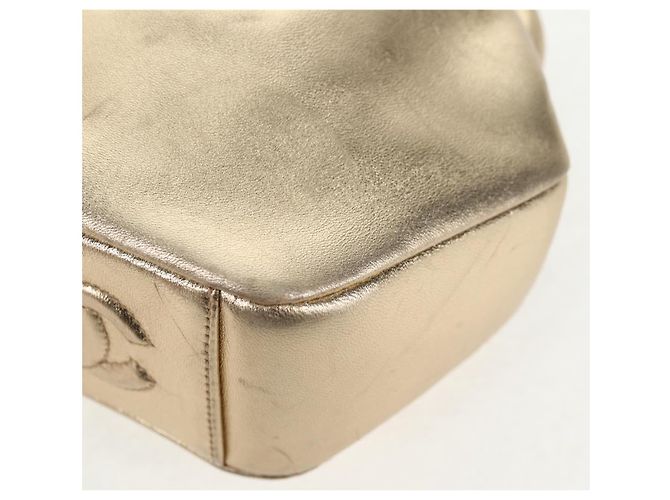 Borsa a Spalla in Pelle CHANEL con Catena Dorata CC Auth 139977SAV D'oro - vista 17