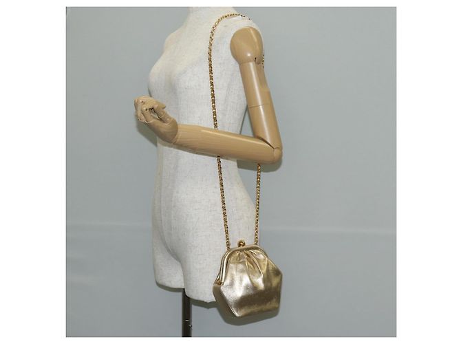 Borsa a Spalla in Pelle CHANEL con Catena Dorata CC Auth 139977SAV D'oro - vista 24