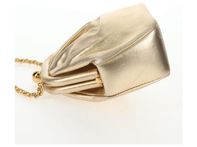 Borsa a Spalla in Pelle CHANEL con Catena Dorata CC Auth 139977SAV D'oro - vista 3