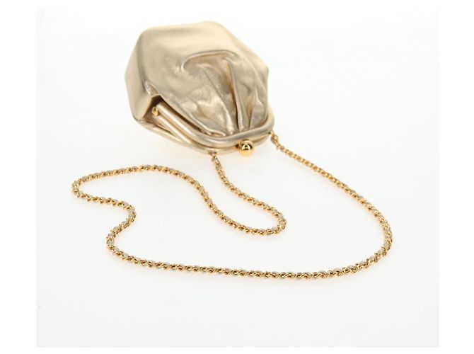 Borsa a Spalla in Pelle CHANEL con Catena Dorata CC Auth 139977SAV D'oro - vista 7