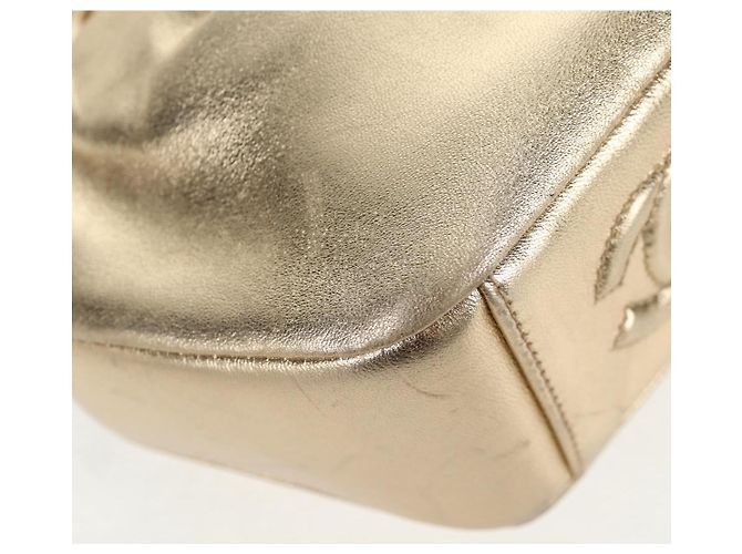 Borsa a Spalla in Pelle CHANEL con Catena Dorata CC Auth 139977SAV D'oro - vista 9