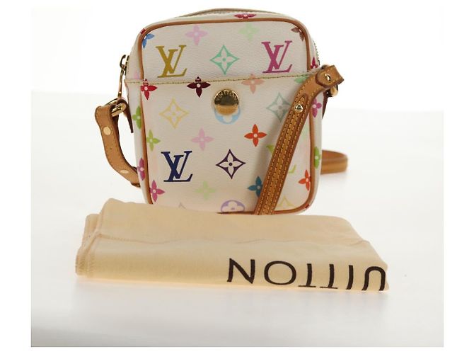 LOUIS VUITTON Monogram Multicolor Lift Schultertasche Weiß M40055 LV Auth 128929V - Ansicht 12