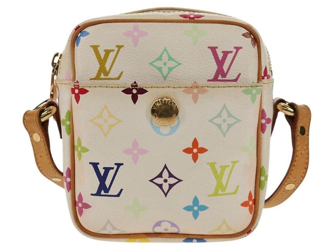 LOUIS VUITTON Monogram Multicolor Lift Schultertasche Weiß M40055 LV Auth 128929V - Ansicht 13