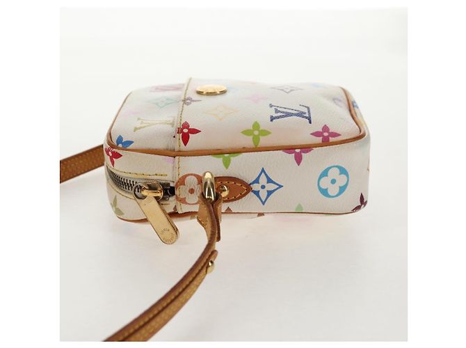 LOUIS VUITTON Monogram Multicolor Lift Schultertasche Weiß M40055 LV Auth 128929V - Ansicht 3