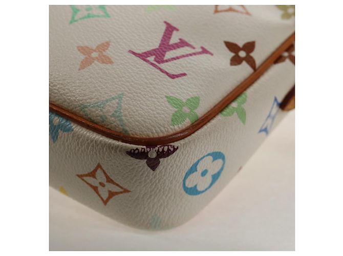 LOUIS VUITTON Monogram Multicolor Lift Schultertasche Weiß M40055 LV Auth 128929V - Ansicht 8