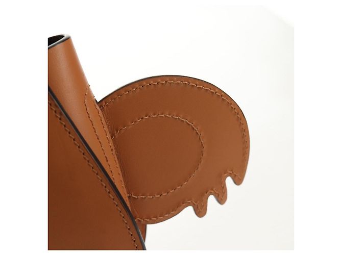 Borsa a mano per bambini GUCCI Koala in pelle marrone argento 605824 Auth 146368SAV - vista 19