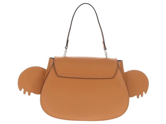 Borsa a mano per bambini GUCCI Koala in pelle marrone argento 605824 Auth 146368SAV - vista 2