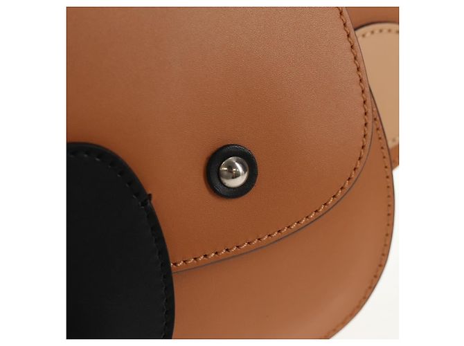 Borsa a mano per bambini GUCCI Koala in pelle marrone argento 605824 Auth 146368SAV - vista 20