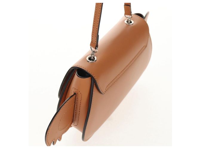 Borsa a mano per bambini GUCCI Koala in pelle marrone argento 605824 Auth 146368SAV - vista 6