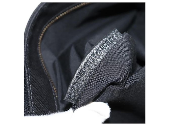 Bolso tote de lona FENDI VERSACE Collaboration 2way Negro Dorado Auth BA6912M - vista 11
