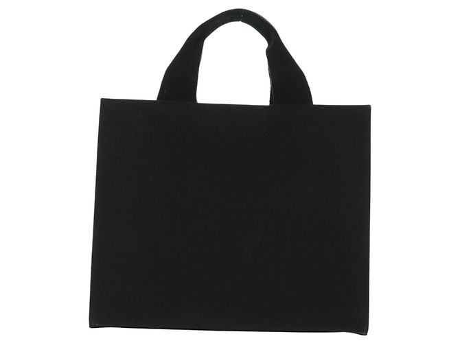 Bolso tote de lona FENDI VERSACE Collaboration 2way Negro Dorado Auth BA6912M - vista 2