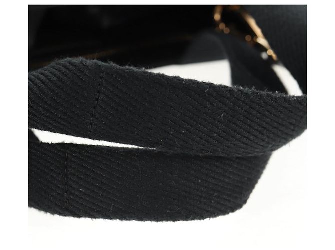 Bolso tote de lona FENDI VERSACE Collaboration 2way Negro Dorado Auth BA6912M - vista 7