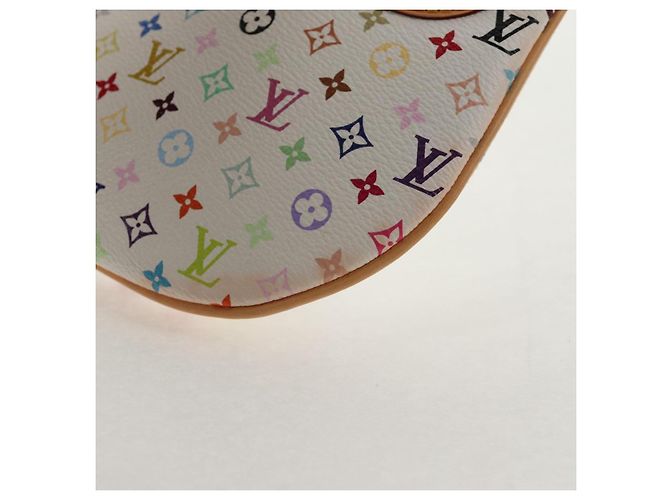 LOUIS VUITTON Monogramm Multicolor Pochette GM Tasche Weiß M60027 Auth 145858SAV - Ansicht 14