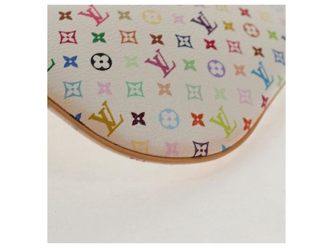 LOUIS VUITTON Monogramm Multicolor Pochette GM Tasche Weiß M60027 Auth 145858SAV - Ansicht 15