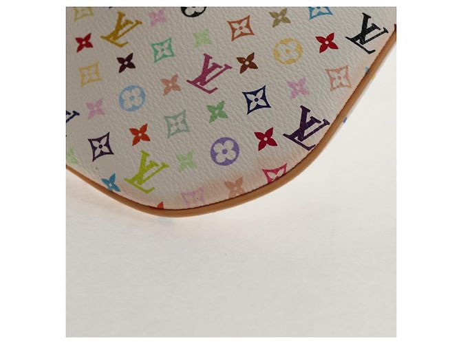 LOUIS VUITTON Monogramm Multicolor Pochette GM Tasche Weiß M60027 Auth 145858SAV - Ansicht 16