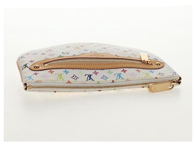 LOUIS VUITTON Monogramm Multicolor Pochette GM Tasche Weiß M60027 Auth 145858SAV - Ansicht 5