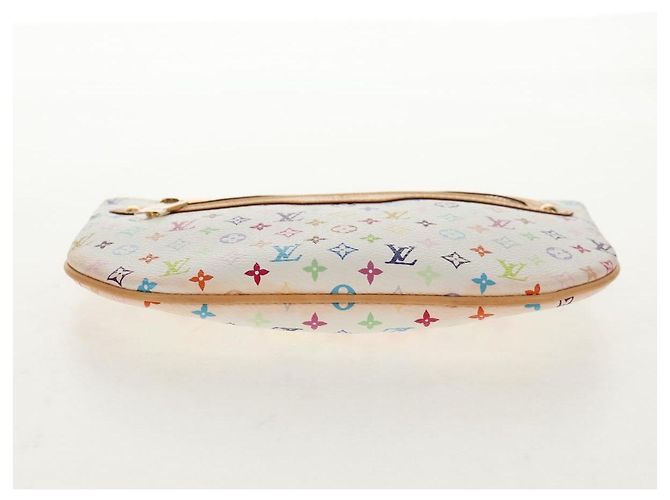 LOUIS VUITTON Monogramm Multicolor Pochette GM Tasche Weiß M60027 Auth 145858SAV - Ansicht 6