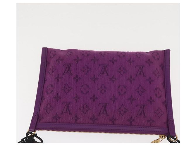 LOUIS VUITTON Borsa Messenger Piatta in Denim Monogram M44641 LV Auth 152437SAM Monogramma - vista 17