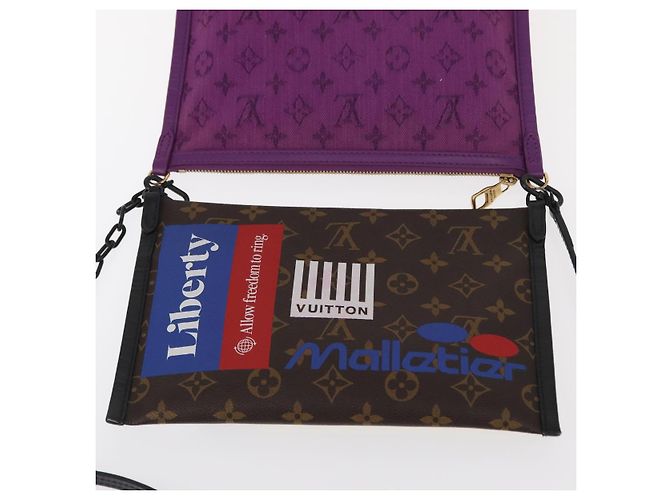 LOUIS VUITTON Borsa Messenger Piatta in Denim Monogram M44641 LV Auth 152437SAM Monogramma - vista 18