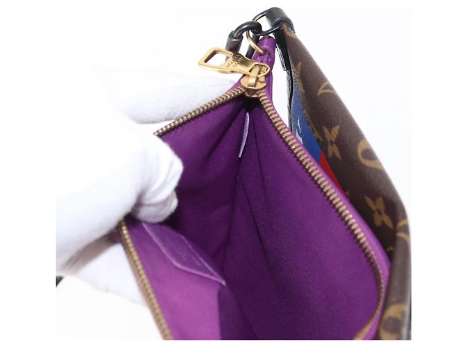 LOUIS VUITTON Borsa Messenger Piatta in Denim Monogram M44641 LV Auth 152437SAM Monogramma - vista 29
