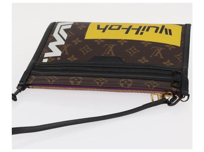 LOUIS VUITTON Borsa Messenger Piatta in Denim Monogram M44641 LV Auth 152437SAM Monogramma - vista 6