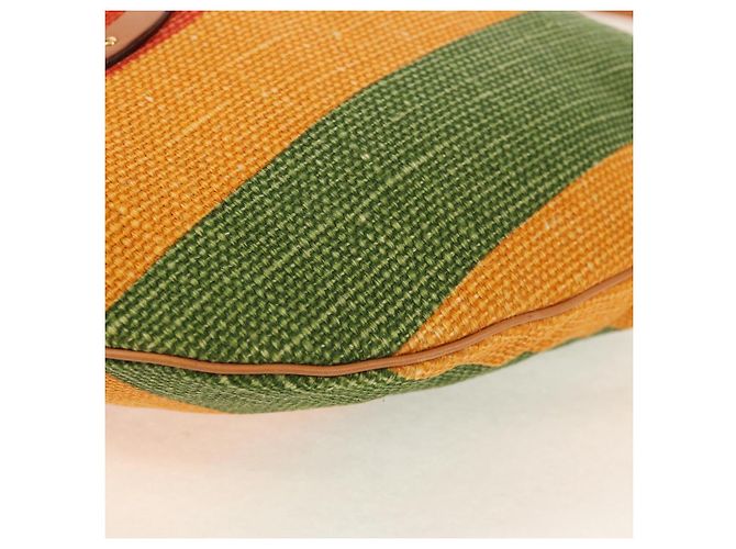 GUCCI Interlocking Schultertasche aus Canvas Mehrfarbig Gold Auth 134341SAV - Ansicht 17