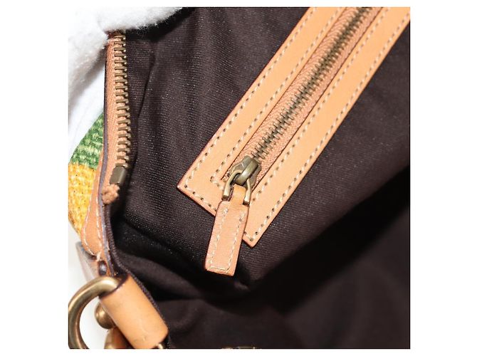 GUCCI Interlocking Schultertasche aus Canvas Mehrfarbig Gold Auth 134341SAV - Ansicht 25